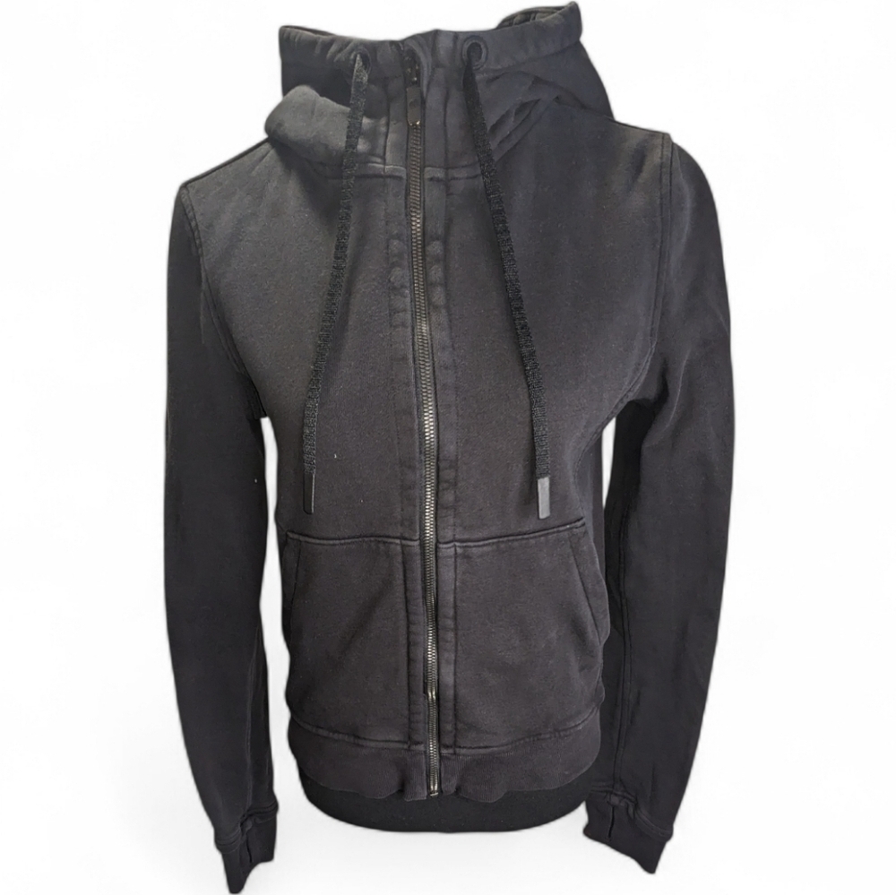 lululemon  Women's Black Hoodie Size 6 Flaw